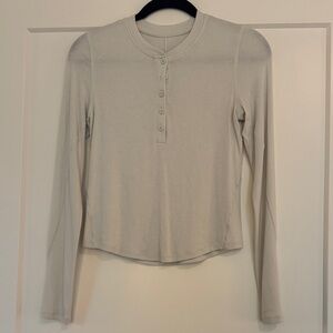 Lululemon Hold It Tight longsleeve cream colored - 6